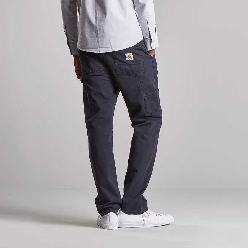 Carhartt WIP Herrenrucksack Single Knee Hose - Dunkelblau Stone Washed