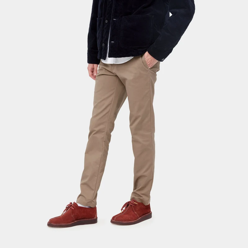 Carhartt WIP Herren-Sid-Hose – Leder gespült
