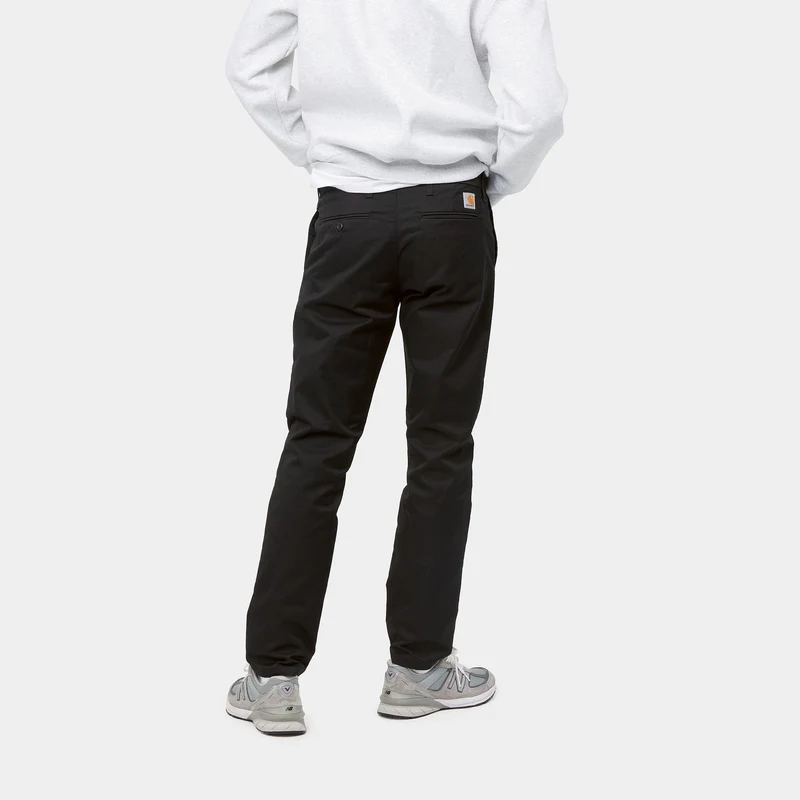 Carhartt WIP Herren-Sid-Hose – Schwarz gespült