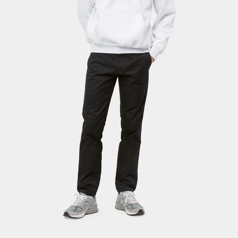 Carhartt WIP Herren-Sid-Hose – Schwarz gespült