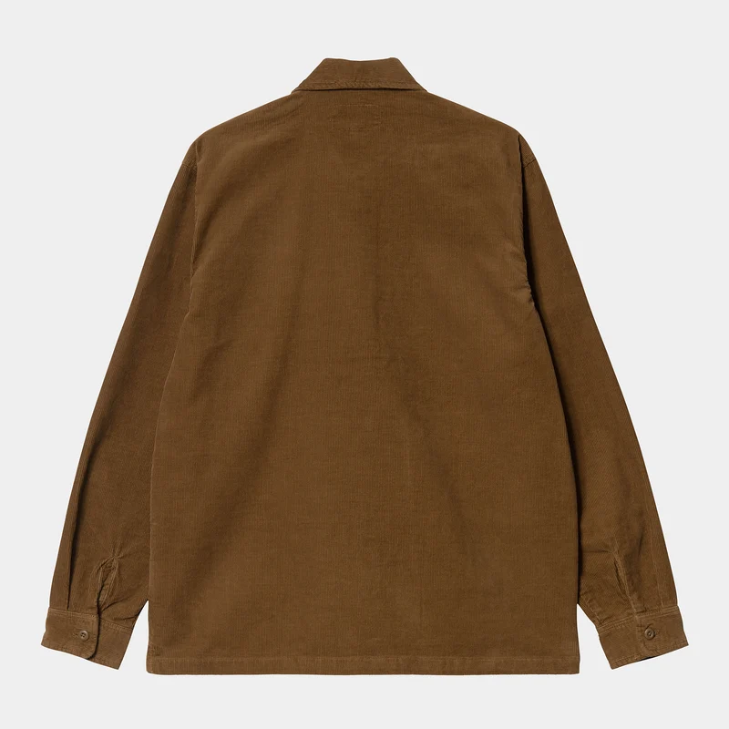 Carhartt WIP Herren Dixon Hemdjacke – Hamilton Brown Rinsed