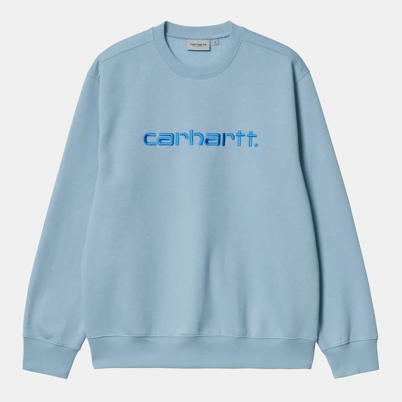 Carhartt WIP Herren Carhartt WIP Sweat-Top – Frosted Blue / Gulf