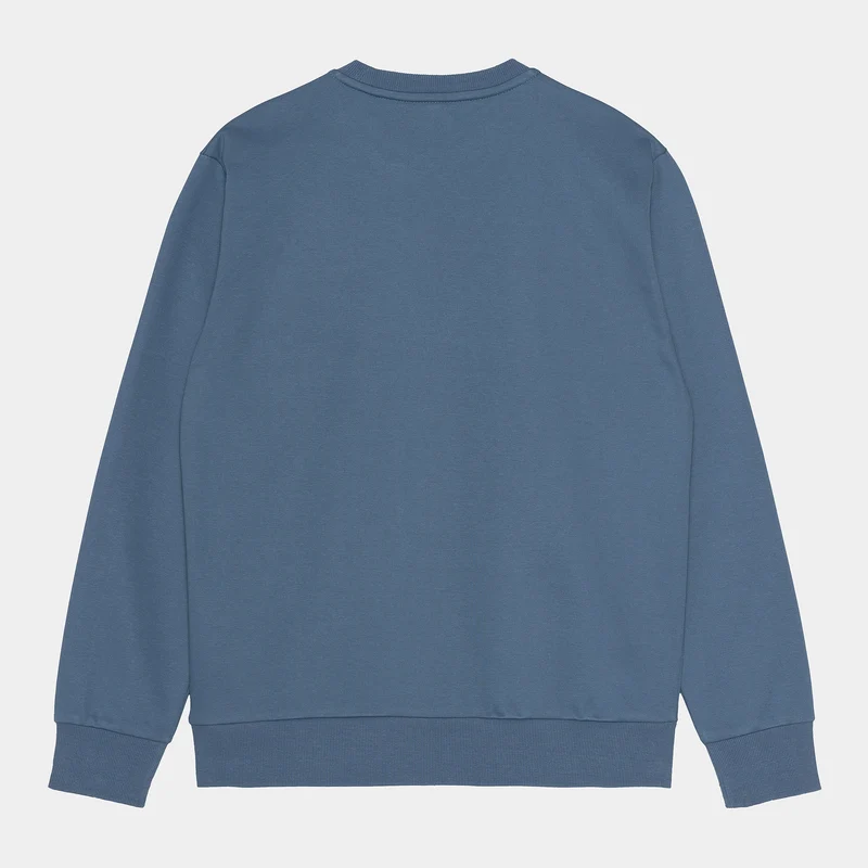 Carhartt WIP Herren-Sweatshirt mit Schriftzug-Stickerei – Icesheet / Schwarz