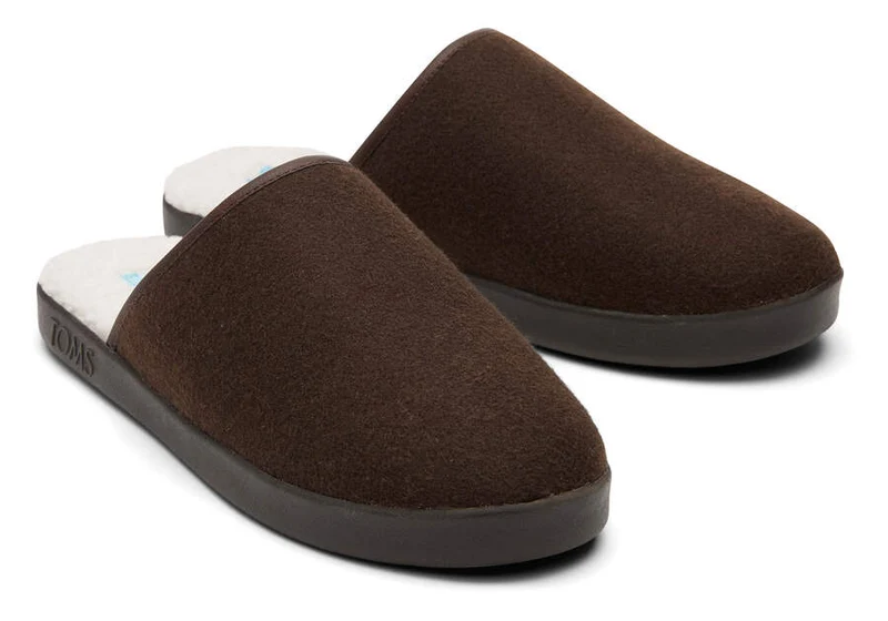 TOMS Herren Harbor Repreve Slipper – Schokoladenbraun