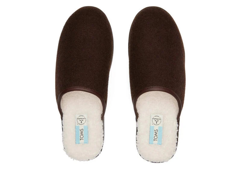 TOMS Herren Harbor Repreve Slipper – Schokoladenbraun