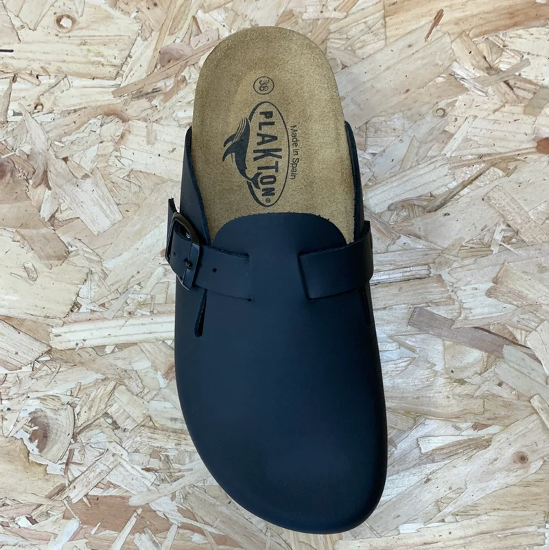 Plakton Damen Gibraltar Sprinter Lederclog – Schwarz