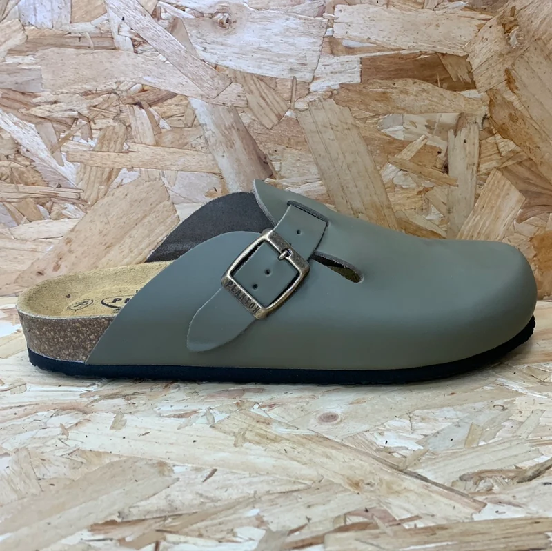 Plakton Damen Gibraltar Sprinter Lederclog – Khaki