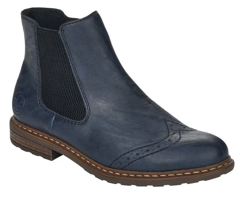 Rieker Fashion-Stiefelette für Damen – Marineblau