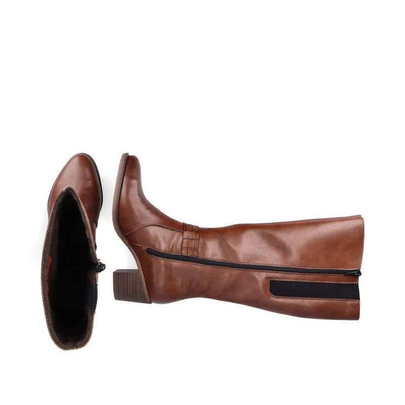 Rieker Brauner hoher Damenstiefel – Braun