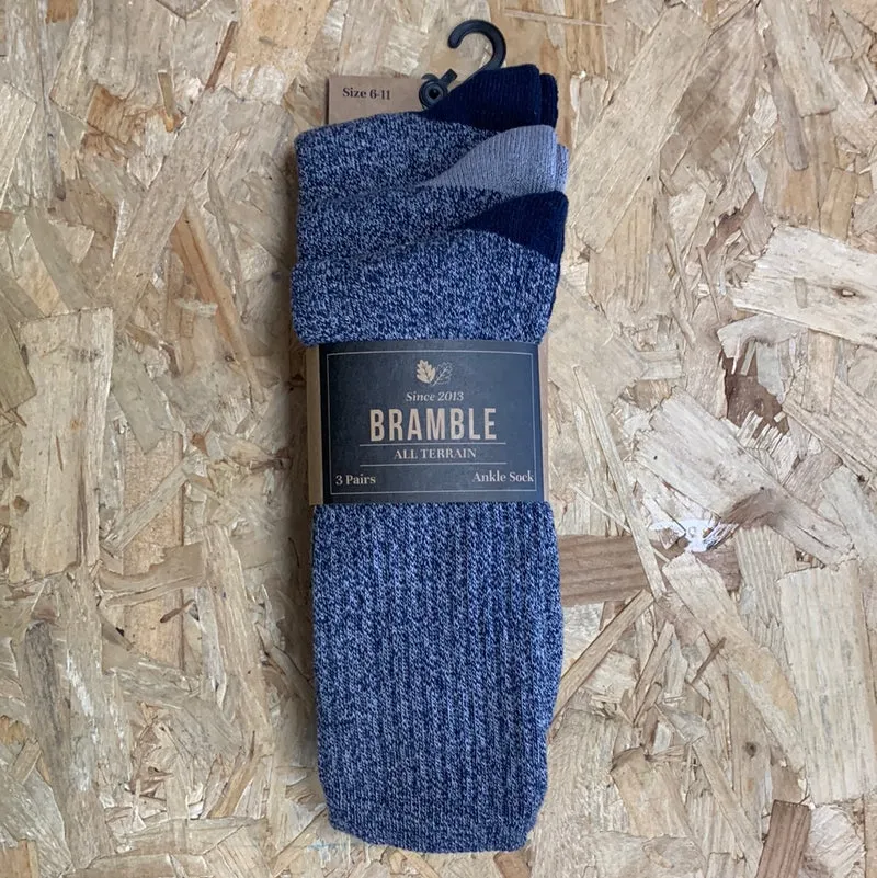 Bramble All-Terrain-Socken für Herren (3er-Pack) – Blau