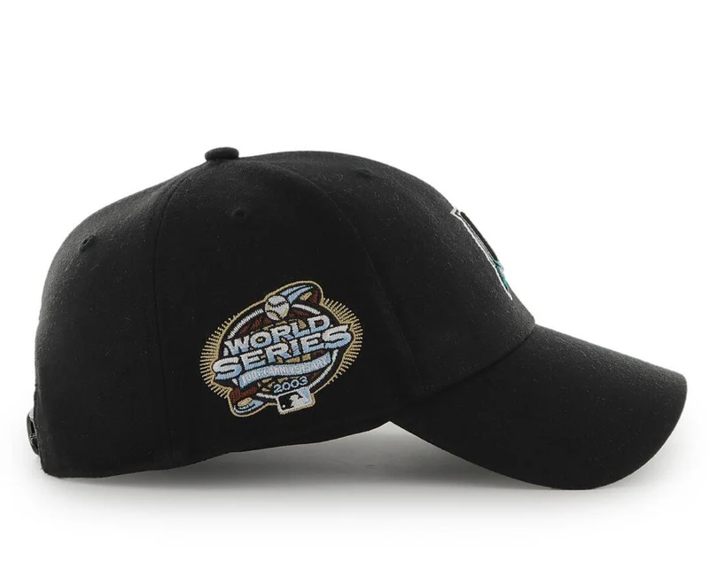 '47 Brand Unisex Miami Marlins MVP Cap – Schwarz