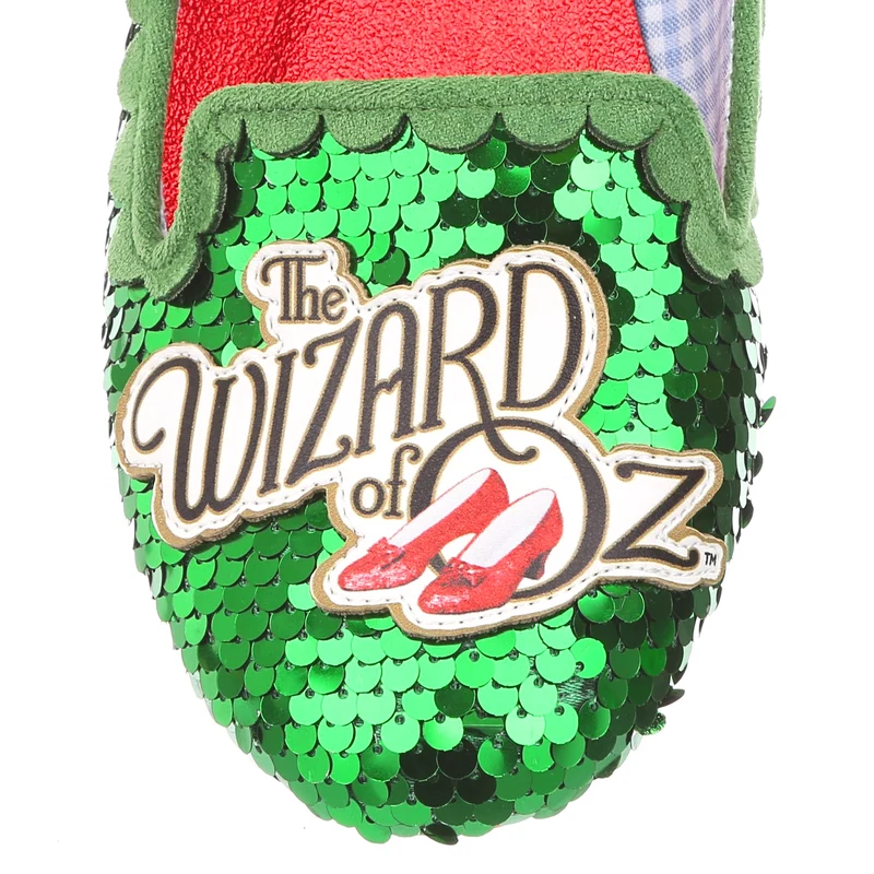 Irregular Choice Damen Please Knock Flats - Grün