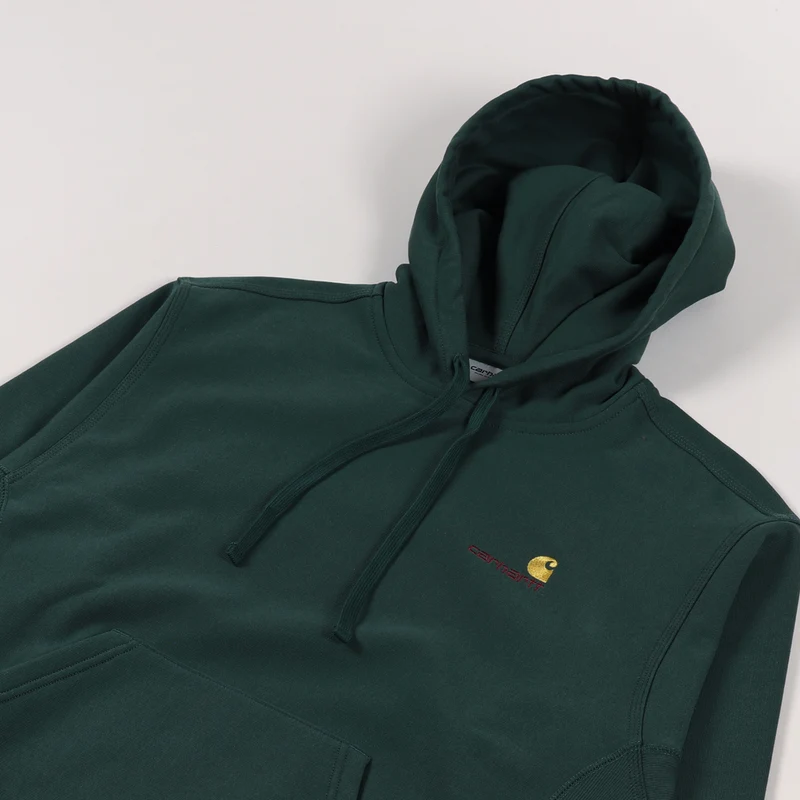 Carhartt WIP Herren Grove Script Kapuzenpullover – Grün