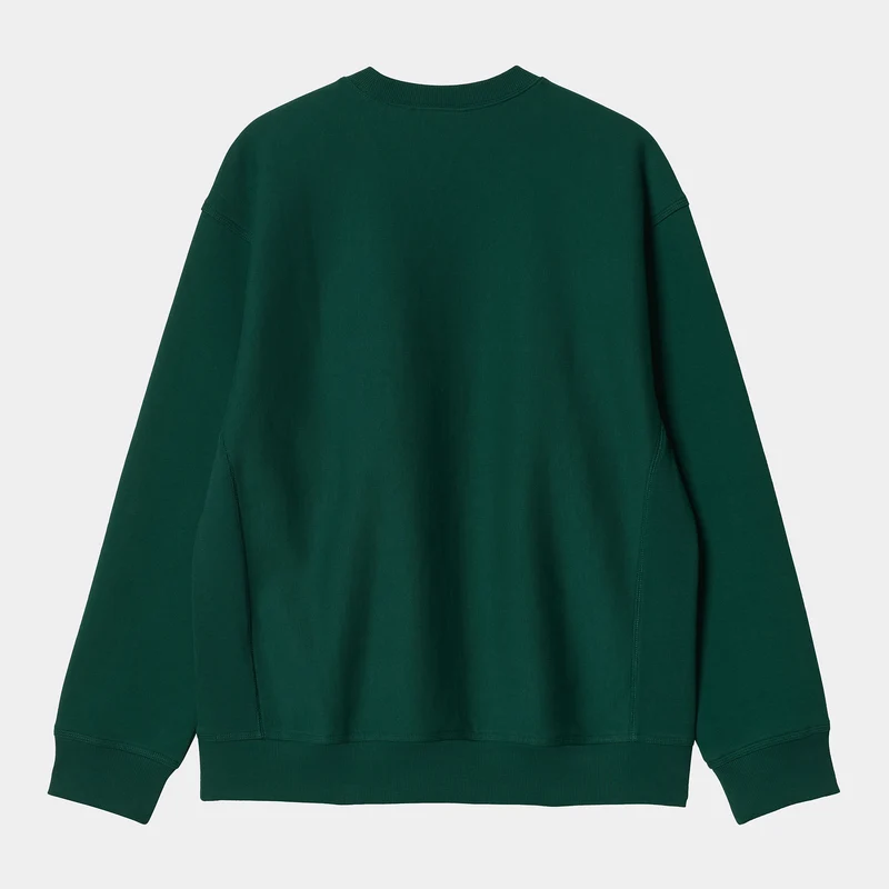 Carhartt WIP Herren American Script Sweatshirt - Hecke