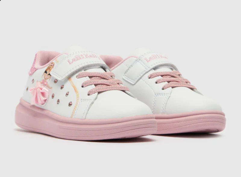 Lelli Kelly Kinder-Mille-Stelle-Trainer – Weiß/Rosa