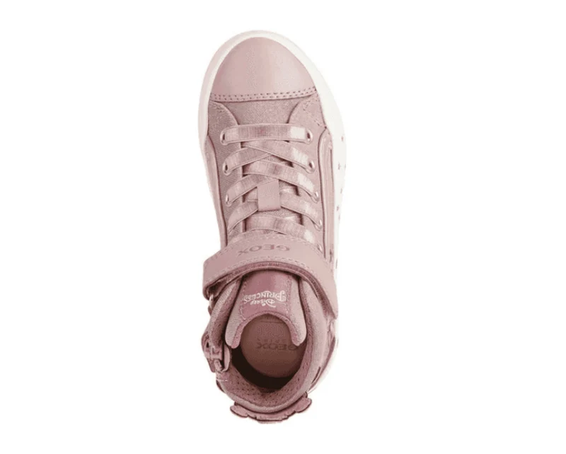 Geox Kinder Disney Princess High-Top-Sneaker – Pink / Platin