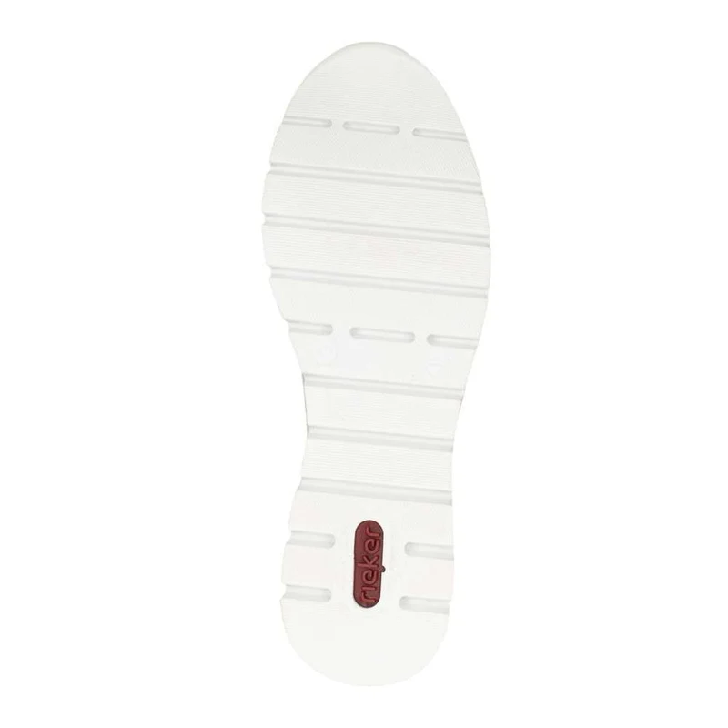 Rieker Modische Damen-Sneaker mit Keilabsatz – Weiß