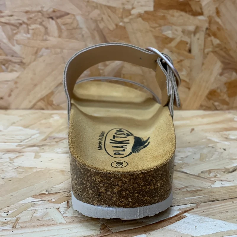 Plakton Damen-Sandale „Alicante Mid“ aus Leder – Roségold
