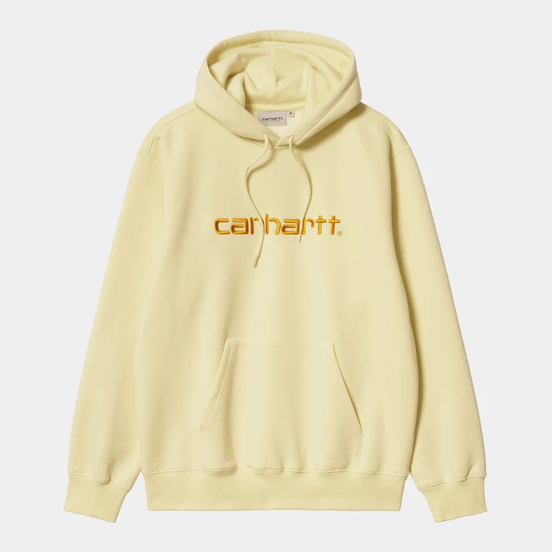 Carhartt WIP Herren Carhartt WIP Sweat-Hoodie – Sanftes Gelb / Eis am Stiel