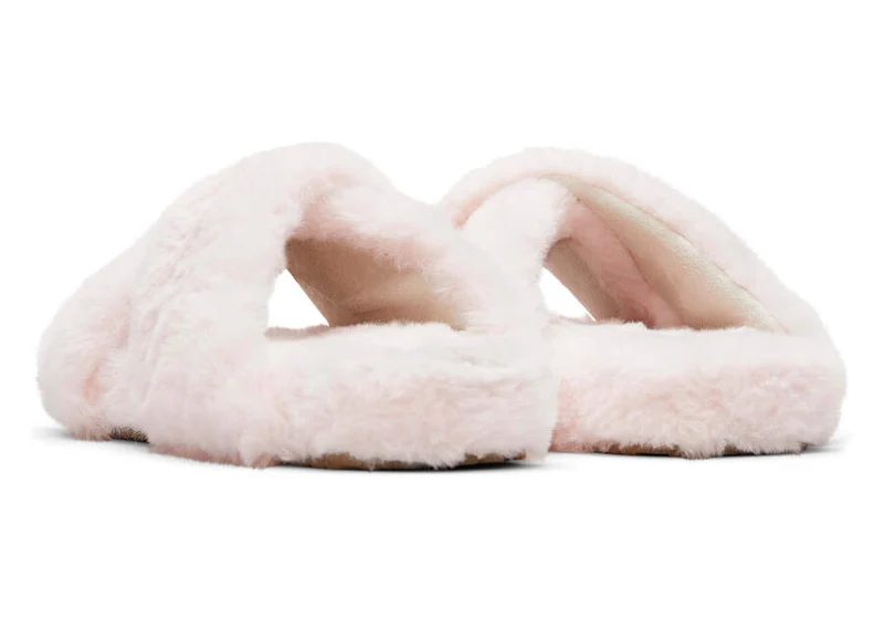 TOMS Damen Susie Kunstfell-vegane Hausschuhe – Rosa