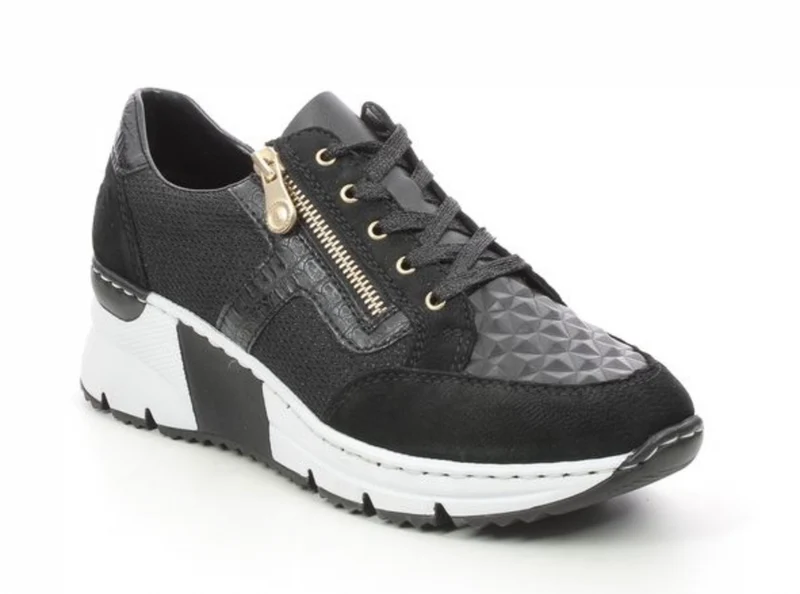 Rieker Mode-Sneaker für Damen – Schwarz