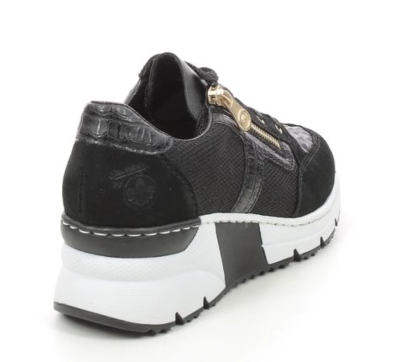 Rieker Mode-Sneaker für Damen – Schwarz