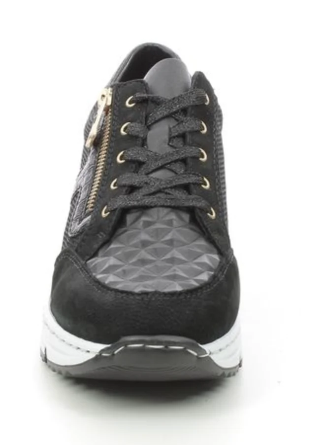 Rieker Mode-Sneaker für Damen – Schwarz