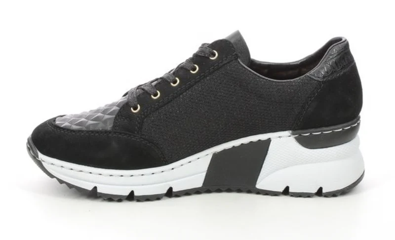 Rieker Mode-Sneaker für Damen – Schwarz