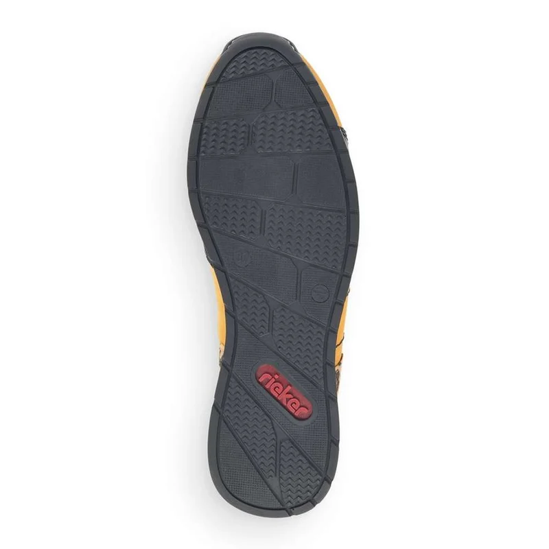 Rieker Modische Damen-Sneaker – Gelb / Schwarz