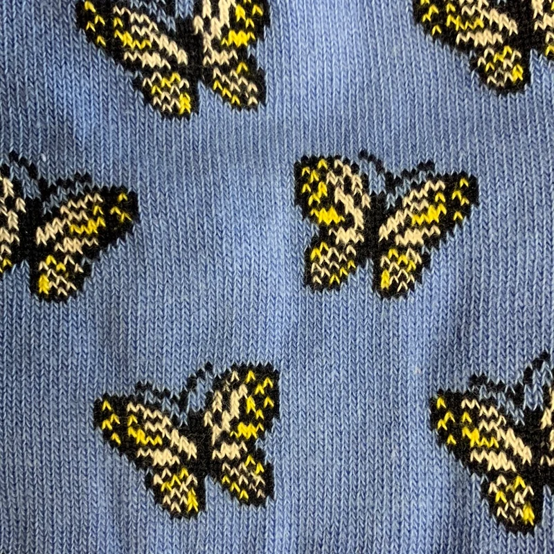 Bramble Womens Comfort Top Butterfly Socken (2er-Pack) - Blau