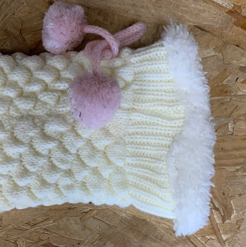 Bramble Gemütliche Popcorn-Slipper-Socke für Damen – Creme