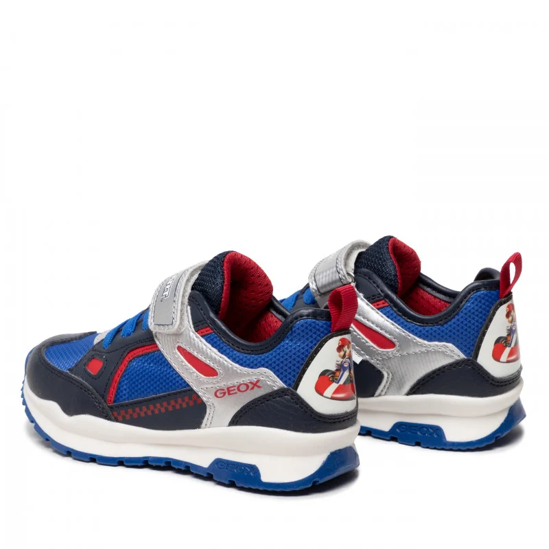 Geox Kinder Paval Super Mario Turnschuhe – Marineblau/Königsblau