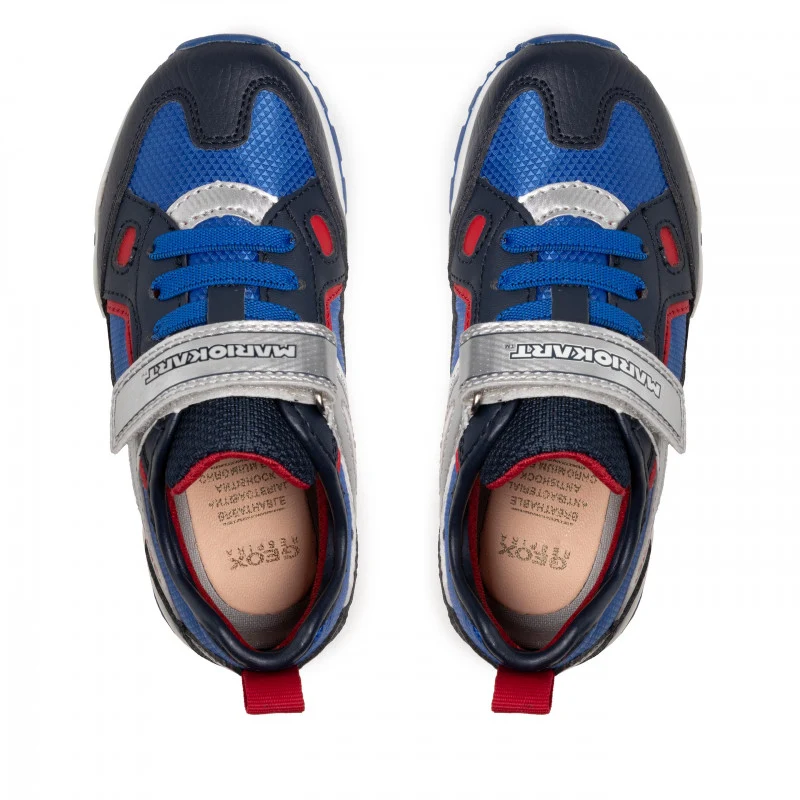 Geox Kinder Paval Super Mario Turnschuhe – Marineblau/Königsblau