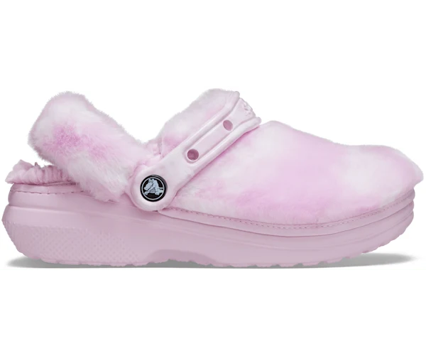 Crocs Unisex Classic Fur Sure Lined Clogs - Ballerina Rosa / Weiß