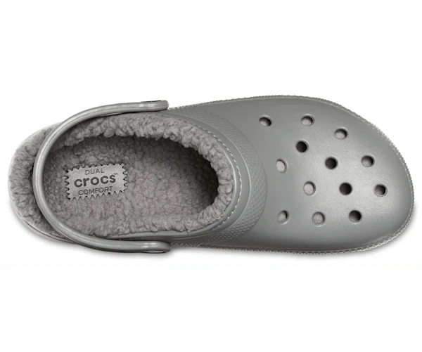 Crocs Unisex-Klassiker Lined Clog - Schiefergrau / Rauch