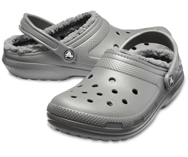 Crocs Unisex-Klassiker Lined Clog - Schiefergrau / Rauch