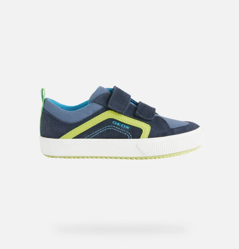 Geox Kinder J Alonisso BA Trainer – Marine / Limette