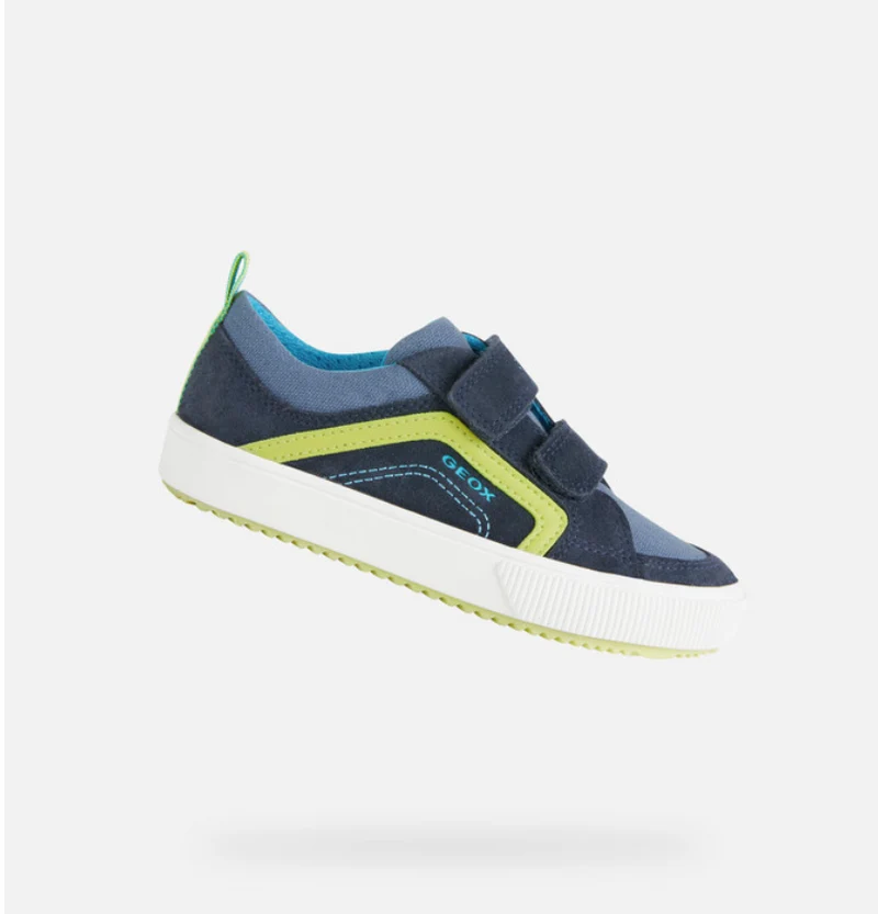 Geox Kinder J Alonisso BA Trainer – Marine / Limette