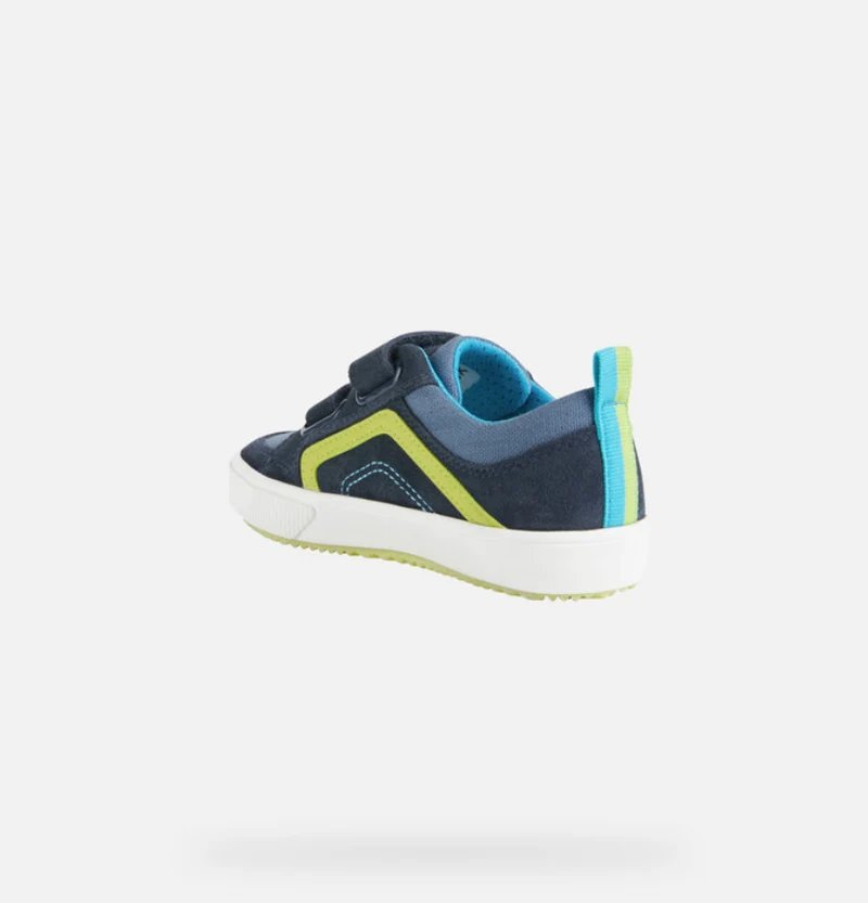 Geox Kinder J Alonisso BA Trainer – Marine / Limette