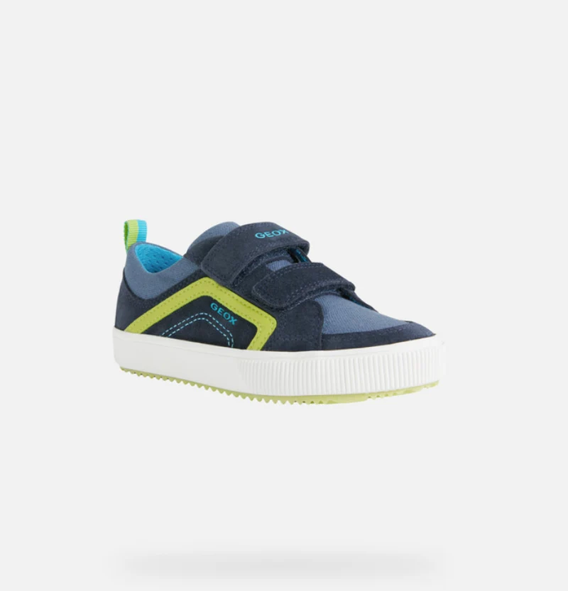 Geox Kinder J Alonisso BA Trainer – Marine / Limette