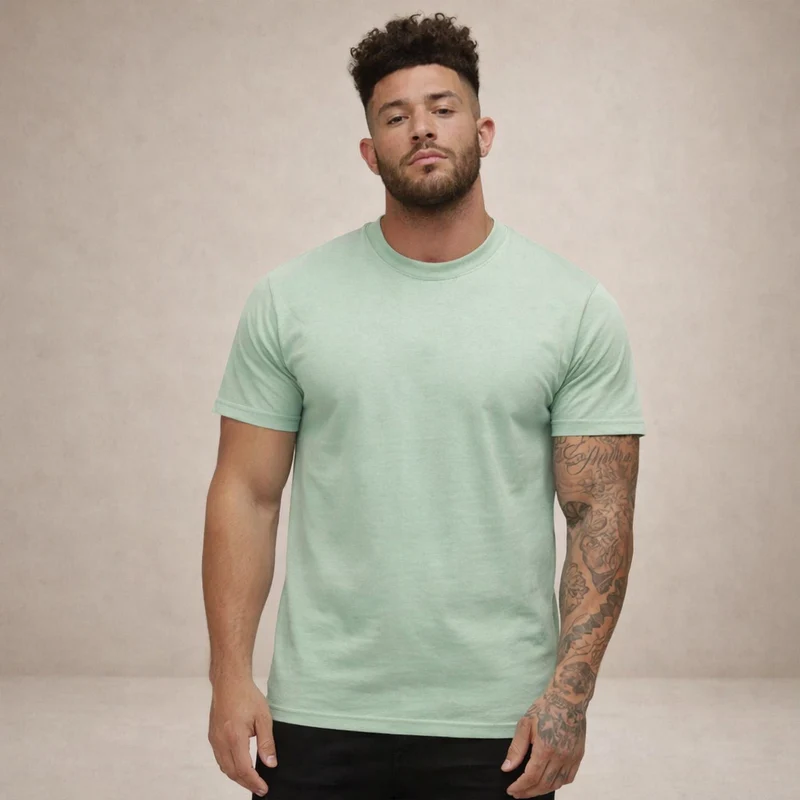 Herren-T-Shirt mit Rundhalsausschnitt und kurzen Ärmeln