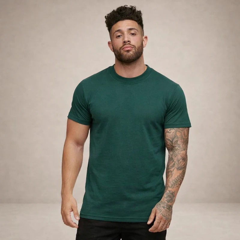 Herren-T-Shirt mit Rundhalsausschnitt und kurzen Ärmeln