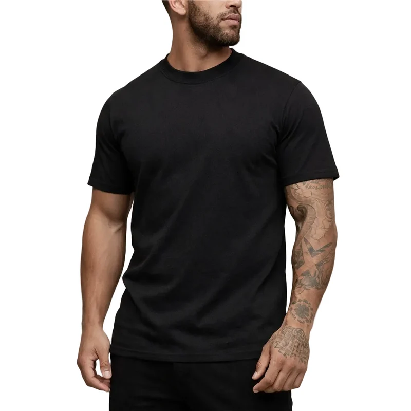 Herren-T-Shirt mit Rundhalsausschnitt und kurzen Ärmeln