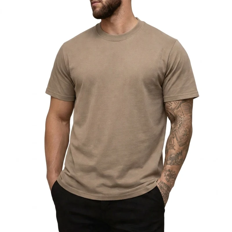 Herren-T-Shirt mit Rundhalsausschnitt und kurzen Ärmeln