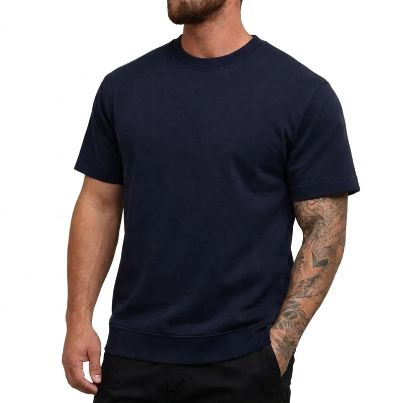 Herren-T-Shirt mit Rundhalsausschnitt und kurzen Ärmeln