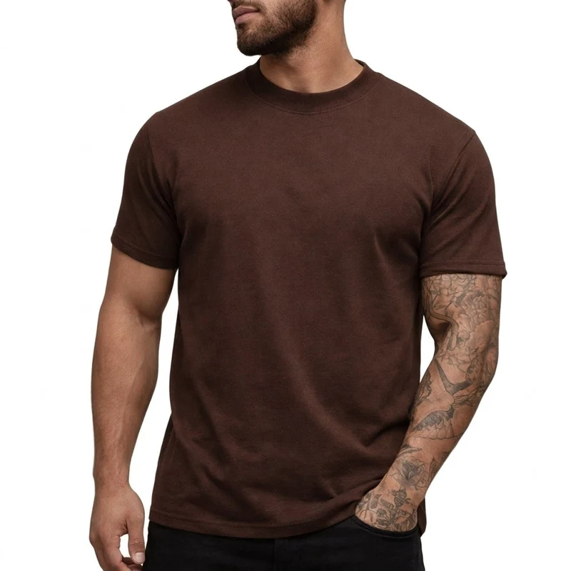 Herren-T-Shirt mit Rundhalsausschnitt und kurzen Ärmeln
