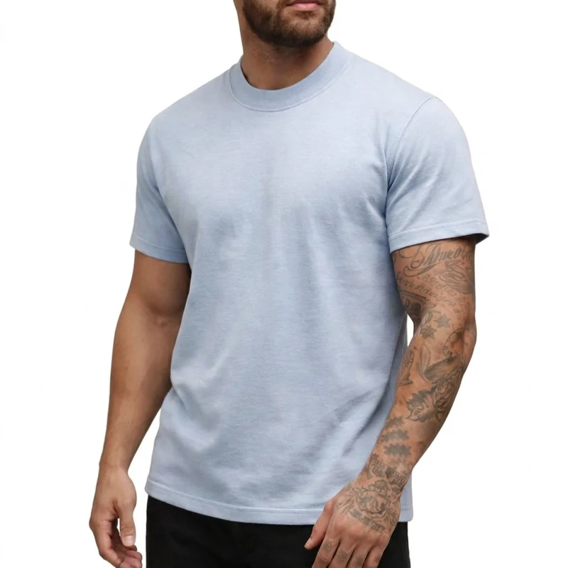 Herren-T-Shirt mit Rundhalsausschnitt und kurzen Ärmeln