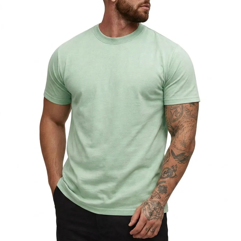 Herren-T-Shirt mit Rundhalsausschnitt und kurzen Ärmeln