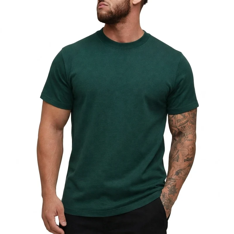 Herren-T-Shirt mit Rundhalsausschnitt und kurzen Ärmeln