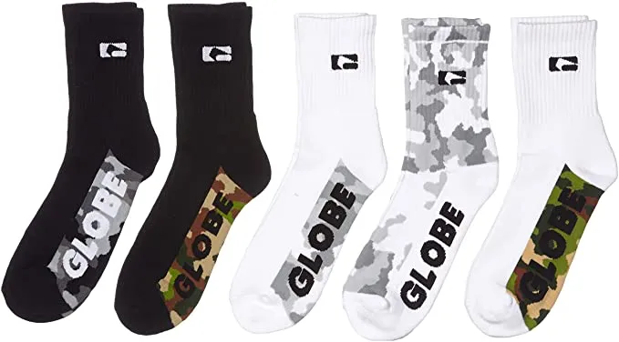 Globe Herren Malcom Camo Crew Socken (5er-Pack)